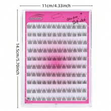 120 pezzi di agente per estensioni ciglie adesivo - Riccio C, lunghezza 10-12mm, stile naturale, riutilizzabile e facile da usare, adatto per principianti, kit fai-da-te per ciglie senza colla, trucco adatto ai principianti, ciglie facili da applicare, agente viscoso per estensioni ciglie, arricciante e valorizzante per le ciglie