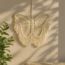 1pc Bohemian Style Butterfly Lace Wall Hanging Butterfly Macrame Home Tapestry Wall Decoration Room Decoration For Bedroom Living Room Dorm Home Decor