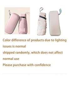 Small Folding Umbrella, Mini Pocket Waterproof Portable Travel Umbrella,Sun Umbrella Female Sunscreen UV Protection Sun And Rain Umbrella Two-In-One Mini Five-Fold Ultra-Light And Compact Portable,Mini Travel Umbrella, Small And Compact Portable Umbrella For Sunny And Rainy Days, Windproof Sunshade, 99% UV Protection, Suitable For Women And Men Umbrella For Women Umbrella Rainproof Windproof
