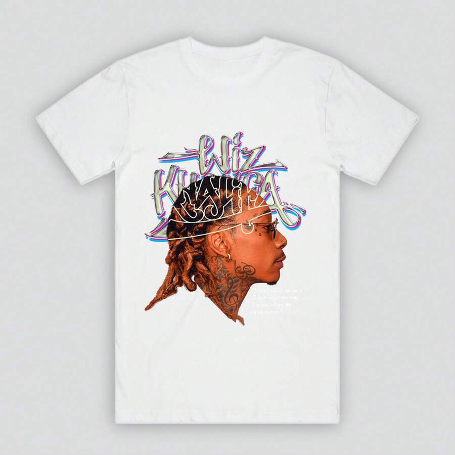 CAMISETA PERSONALIZADA RAPPER MÚSICA HIP HOP R&B CAMISETA VINTAGE ARTISTA POP - Blanco - Ver 1