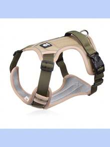 1 Set Brustgeschirr + Leine für Haustiere, reflektierendes Brustgeschirr-Weste für große Hunde, Spazierenleine, Kausprutz- und Nicht-Würge-Oxfordstoff-Material, Outdoor-Haustierzubehör