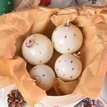 圣诞气氛必备！雪花玻璃球蜡烛：摆在哪儿都好看，送礼也更显用心。 - 紅色 - 查看 2