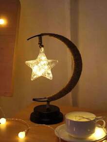 1pc Decorative Lamp, LED Rattan Atmosphere Lamp, Holiday Decoration Light, For Home Decor, Holiday Decoration, Kitchen Decor, Party Decor, Wedding Decor, Bedroom, Study, Living Room, Reading Room, Bar, School, Office, Bathroom, Suitable For Halloween, Christmas, Valentine's Day, Mother's Day, Can Be Used As Holiday Gift