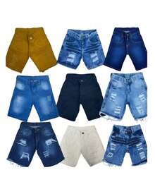 MODA YAYA Kit 3 Short Jeans For Boys And Children, Various Models, Send Randomly - Multicolor - Ver 5