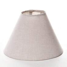 Cúpula Avulsa Abajur Pequena Tecido Bege Bebê Infantil