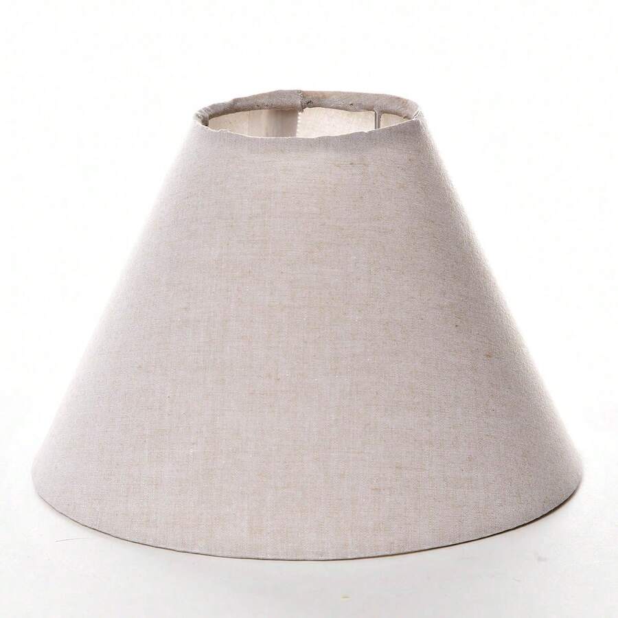 Cúpula Avulsa Abajur Pequena Tecido Bege Bebê Infantil
