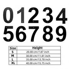 1PC 0-9 Free Combination House Number, Metal Address House Numbers, Home Address Number Plate, Wall-Mounted Home Decoration For Entrance Garden Outdoor Garage Door, Metal Wall Art, Thanksgiving Christmas Gifts Christmas Decorations Room Decor