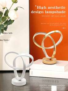 مصباح طاولة ثلاثي الأبعاد بتصميم البرسيم، إضاءة قراءة طاولة حديثة ذات طابع إسكندنافي بسيط للدراسة والنوم، تصميم مصباح طاولة فاخر وأنيق، ظل مصباح ذو طابع جمالي بسيط، ملمس فاخر وجودة عالية