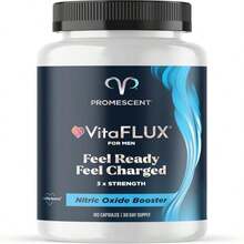 Promescent VitaFLUX Nitric Oxide Supplement, L Arginine L Quality Citrulline Supplements For Men, Supports Healthy Blood Flow, Nitric Oxide Booster Arginine Supplement, 180 Capsules - Flavor NameA - 查看 1