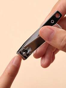 2pcs Classic Stainless Steel Nail Clippers, Heavy Duty Large Nail Trimmer, Manicure Tools, Easily Trim Thick Nails On Fingers And Toes, High Quality And Durable, Suitable For Commercial And Home Use, Unisex - Silver - View 3