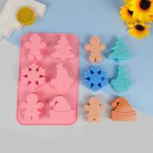 1 Khuôn silicon Giáng sinh, Khuôn nướng bánh có hình cây thông Noel, ông già Noel, mũ Giáng sinh, bông tuyết và người bánh gừng, Khuôn sô cô la Giáng sinh, Khuôn kẹo, Dùng để nướng bánh tráng miệng, bánh ngọt, quà tặng Giáng sinh, Thích hợp cho tiệc Giáng sinh, Trang trí Giáng sinh tại nhà, Đồ ngủ Giáng sinh, Quà tặng Giáng sinh - Nhiều màu - Xem 10