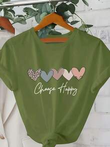Women'S Printed Short-Sleeve T-Shirt - 淺藍色 - 查看 8