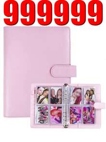 1Set Premium Multi-Functional A5 Photo Card Binder Photo Book, Sleek Album Design, Compact And Durable Organizer, PU Leather Binder Notebook Cover Loose-Leaf Organizer For Daily Planning And Note-Taking, Office Supplies, Ticket Card Collection Book