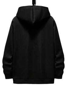 Women's Bee & Be Kind Graphic Print Hoodie - Black Casual Sweatshirt , Long Sleeve Hoodie For  Fall & Winter, Bee Hoodie, Seasonal Versatile Hoodie, Motivational Text Style, Birthday Hoodie To Friends Gift, Birthday Gift - màu đen - Xem 2