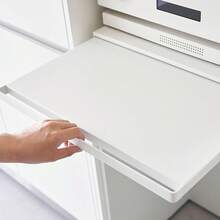 Kitchen Countertop Microwave Oven Organizer Stand With Pull-Out Shelf