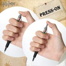 Warner Bros Set Of 6 Harry Potter Hogwarts Cartoon Style Gel Ink Pens Officially Licensed Medium Point Black Gel Ink Pens For Adults Journaling Drawing Writing And Office Supplies Great As Gifts And Stocking Stuffers