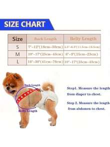 1pc Dog Diaper Harness Dress For Female Dogs, Adjustable Size Suitable For Small, Medium & Large Breeds - Multicolor - View 3