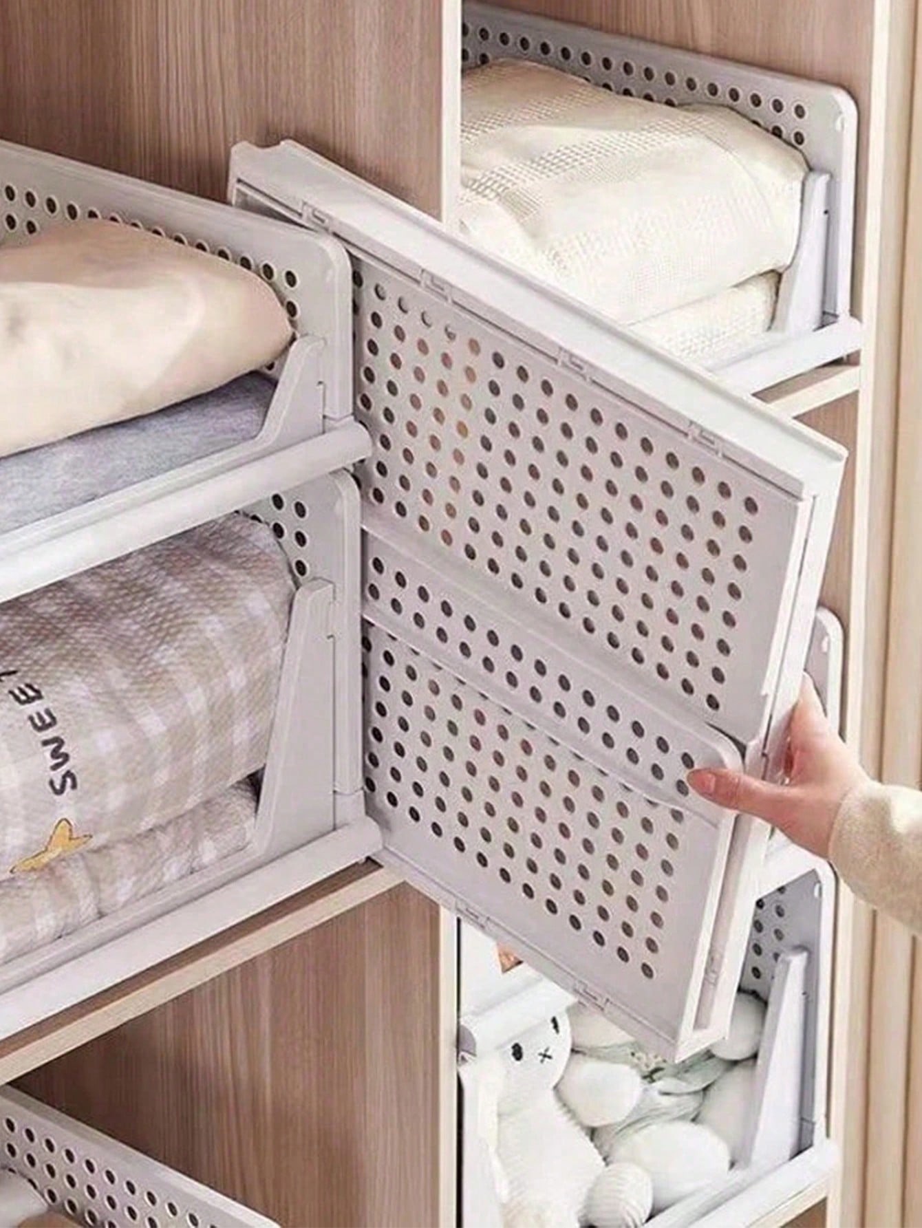 5 صناديق تخزين خزانة قابلة للطي، صناديق تخزين قابل...