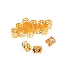 60-Piece Dreadlock Bead Set, Including Metallic Gold Braiding Rings, Headbands And Claw Clips. Suitable For Occasions Like Parties And Vacations – Also Perfect As A Gift For Friends.