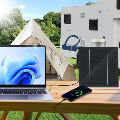 ZGZXSEXHZ 10W Portable Solar Panel, Suitable For Outdoor Camping, Yard, RV, Tent Use, Picnic, Fishing, Hiking, Camping, RV Emergency Charging, Lightweight And Durable Travel Essential, Outdoor Essential, Solar Panel Charger