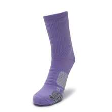 Under Armour 1pc Curry UA AD Playmaker Mid-PPL Basketball Socks, Casual Mid-Calf Socks - Purple - View 1