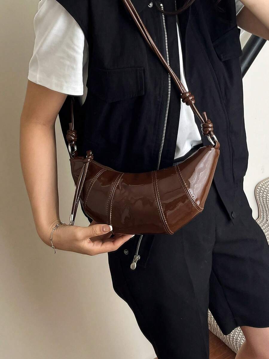 2025 New Croissant-Shaped Versatile Women's Handbag, Lightweight Commuter Small Crossbody Bag