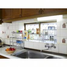 同志社 Luminous 超轻型 3层 调味料架 香料架 水槽下方收纳 宽45.5×深30.5×高46.5厘米 可变置物架 迷你置物架 承重30千克 防锈处理 防锈 可用水清洗 厨房架 杆径12.7毫米 WH30453 - 写真の通り - チェックする 6