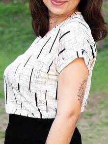 Women's T-Shirt - SHALON MODA EVANGÉLICA - 白色 - 查看 2