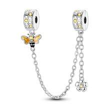 1Pc Silver Plated Silver Color Lovely Honey Bee Honeycomb Dangle Charm Suitable For Bracelet Necklace Keychain Diy Jewelry Making Beads Pendant Gift For Girl Daily Wear Women Jewellery