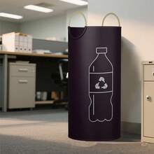 1 pieza Cubo de basura redondo multifuncional universal para cocina/hogar/oficina/viajes al aire libre, también sirve como bolsa de almacenamiento y cesto de ropa sucia - un gran ayudante para la organización