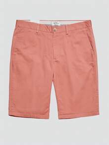 Ben Sherman Slim Stretch Chino Shorts Summer Regular Pocket Drawstring Button Beach - 粉色 - 查看 4