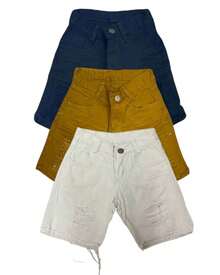 MODA YAYA Kit 3 Short Jeans For Boys And Children, Various Models, Send Randomly - Multicolor - Ver 4