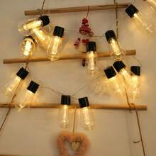 1PC 5M10LED/8M20LED Outdoor Waterproof Solar LED Papaya Light String, With Eight Lighting Modes, Suitable For Parties, Camping, Gatherings, Houses, And Path Decoration - Papaya Lamp (lithium Battery) - View 6