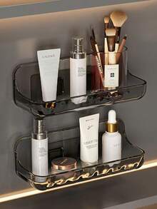 Wandmontierter Seifenhalter mit Saugnapf, kreativer Abtropfhalter für Badezimmer & Toilette - Verschiedenfarbig - Übersicht 8