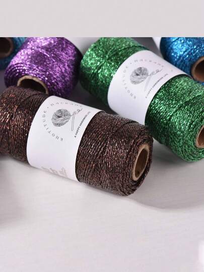1mm Polyester Metallic Ribbon - 100m, Vibrant Green & Golden, Versatile For DIY Crafts, Jewelry Making, Gift Wrapping, Christmas Decorations, And Craft Accessories, Gift Wrapping Ribbon|Vibrant Ribbon| Ribbon