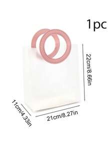 1pc Hand-Held Gift Bag, Frosted Gift Packaging Bag, Hand-Held Shopping Bag, Large-Capacity Gift Bag, Holiday Essentials, Suitable For Parties, Birthdays, Weddings, Festivals, Etc., Is A Perfect Choice For Gift Giving, Holiday Gifts.
