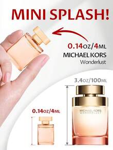 Michael Kors [官方] Wonderlust 女士淡香水喷雾 EDP 香水 1.7 盎司/50 毫升 3.4 盎司/100 毫升 持久留香 女友 妻子 母亲 朋友 生日 毕业派对 旅行 露营 户外 学校 校园旅行 节日 周年纪念 夏季 秋季 夏季精选 夏季必备品 夏季经典 轻松优雅 办公室造型 礼物 魅力氛围 适合日常使用 - EDP - 查看 8