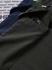 2 Stück Damen Frühling/Herbst Cargohosen mit Buchstaben-Muster, Reißverschlusstaschen, Tunnelzug Taille, Lässig Outdoor/Alltags Leggings