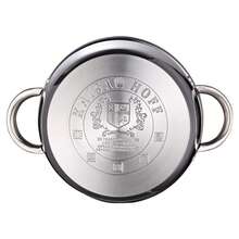 KAISA HOFF 1 件不锈钢高品质汤锅，20/22/24/26 厘米复合底汤锅，兼容燃气灶电磁炉陶瓷炉灶，适用于露营家庭和餐厅使用奶锅