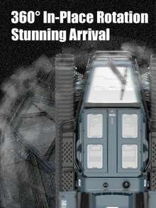 新款 C8812 高速漂移履带式越野车，（13 种可切换照明模式 + 可移动翼门），2.4G 遥控旋转特技履带式坦克玩具，送给男孩的绝佳生日礼物 - 彩色 - 查看 7