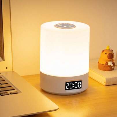1 Đèn LED cảm ứng sạc lại, Đèn ngủ chuyên dụng, Điều khiển từ xa 3 nhiệt độ màu, Có thể điều chỉnh độ sáng, Phù hợp cho không gian phòng ký túc xá, Đèn ngủ