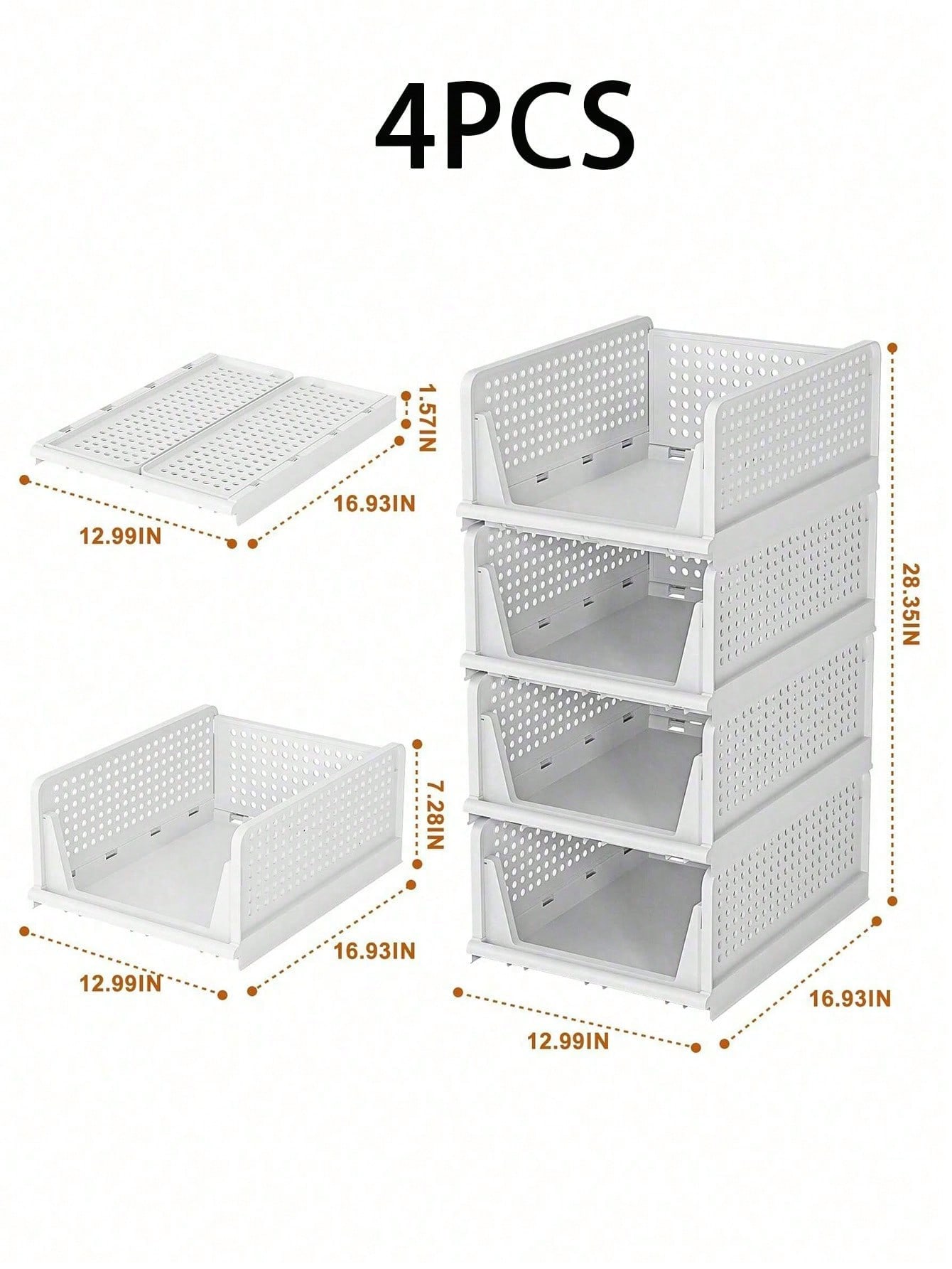 5 صناديق تخزين خزانة قابلة للطي، صناديق تخزين قابل...