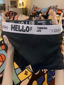 3 chiếc quần boxer nam màu trơn - Nhiều màu - Xem 7