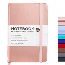 A6 PU 皮革笔记本记事本带丝带页标和笔架槽适合女士男士日记本书写 - 14.48 x 9.9 cm - 查看 11