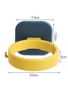 1个无孔吹风机架，多功能壁挂式浴室通风管道收纳架。新款壁挂式吹风机架。浴室收纳架，浴室储物架。家居日用品，方便实用。浴室配件，浴室装饰配件 - 彩色 - 查看 9