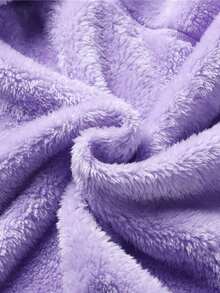 Áo khoác nỉ nữ ngoài trời, áo khoác lông cừu màu trơn cho mùa thu/đông, trượt tuyết. - Màu tím  Violet - Xem 9