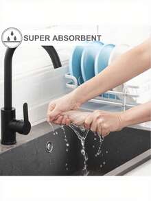 Multi Piece Waffle Small Square Towel, Dishwasher Towel, Household Kitchen Ordinary Cloth, Thick Cleaning Cloth, Kitchen Absorbent Square Towel, 17.7 * 25.6 Inches