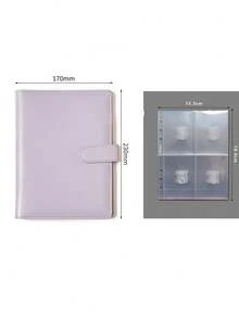 1Set Premium Multi-Functional A5 Photo Card Binder Photo Book, Sleek Album Design, Compact And Durable Organizer, PU Leather Binder Notebook Cover Loose-Leaf Organizer For Daily Planning And Note-Taking, Office Supplies, Ticket Card Collection Book