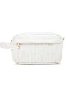 1 Peça Caixa de Lápis Personalizada de Volta às Aulas e Presente de Aniversário para Meninas, Caixa de Lápis Personalizada (Bordada Personalizada), Caixa de Lápis com Letra, e Bolsa de Lápis de Corduroy Personalizada (Suporte para Personalização de Nome), Bolsa de Lápis com Letra, Também com Bolsa de Higiene Prática, Bolsa de Armazenamento de Materiais Escolares. Toda a série se concentra em um senso de exclusividade, com personalização de nome/letra para mostrar a singularidade.