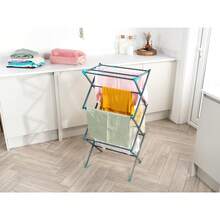 Expandable Clothes Airer – Adjustable Indoor Collapsible Drying Rack - Adjustable Clothes Airer - View 2